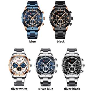 CURREN Men Watch Waterproof Luxury Stainless Steel Watches Chronograph Brand  Busines Quartz Wristwatch #3
