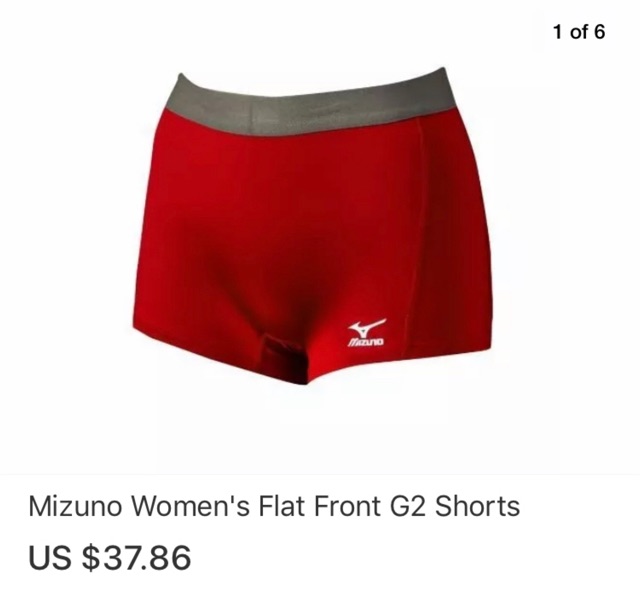 Mizuno Flat Front G2 Womens Volleyball Shorts 