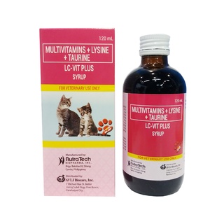 LC Vit Plus 120ml LC Vit Multivitamins Syrup Vitamins Supplements Pets Cats