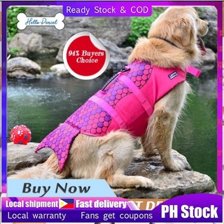【COD】Fashion Pet Safety Clothing Dog Life Jacket Swimming Protective Vest Surf Protective Clothing