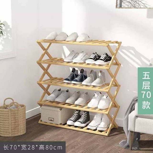 Foldable Wooden Shoe Rack Shopee Philippines