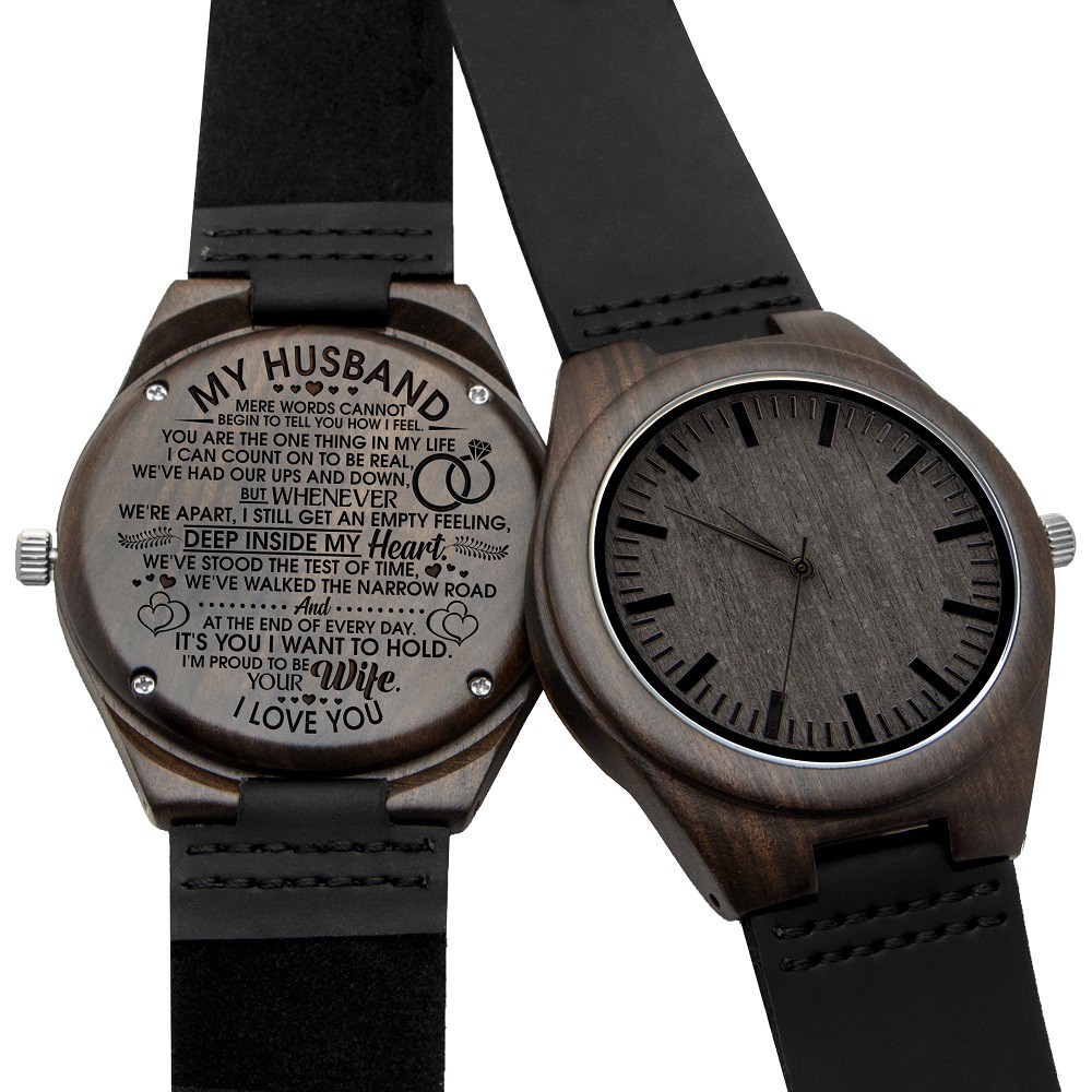 engraved husband watch