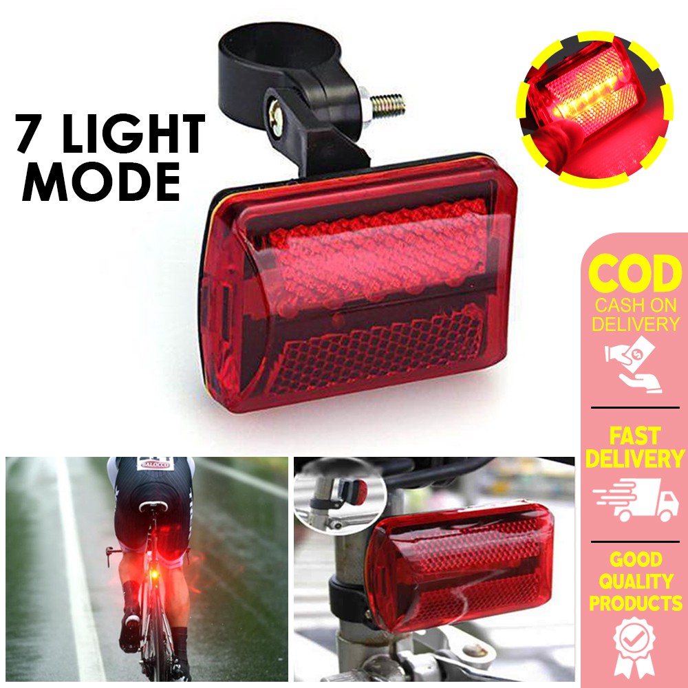 Waterproof Bike Bicycle Rear Tail Light Lamp Safety Warning Flashing