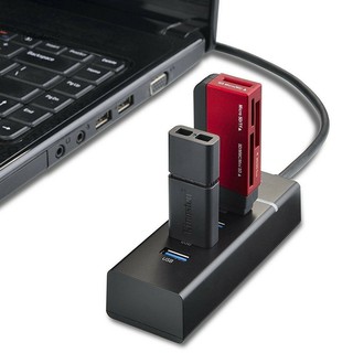 Portable USB 3.0 Super Speed 4 Ports Hub Data Sync Adapter for Computer