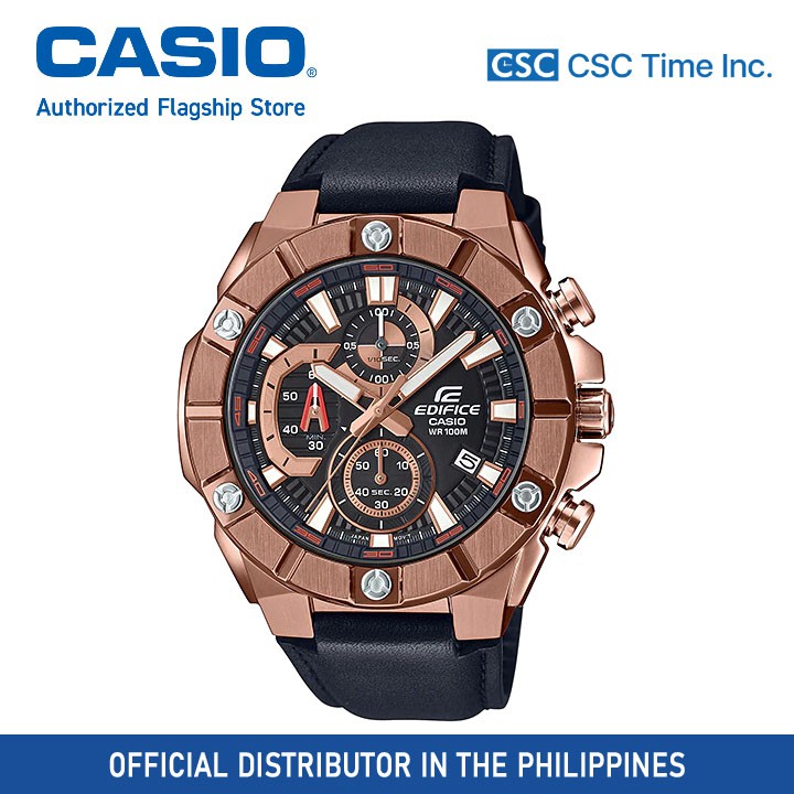 edifice casio rose gold