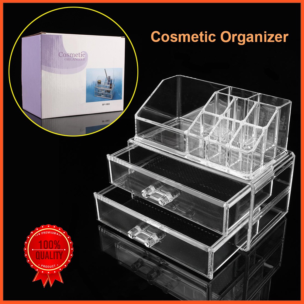 Ikea Acrylic Cosmetic Organizer Cabinet Box Storage Case