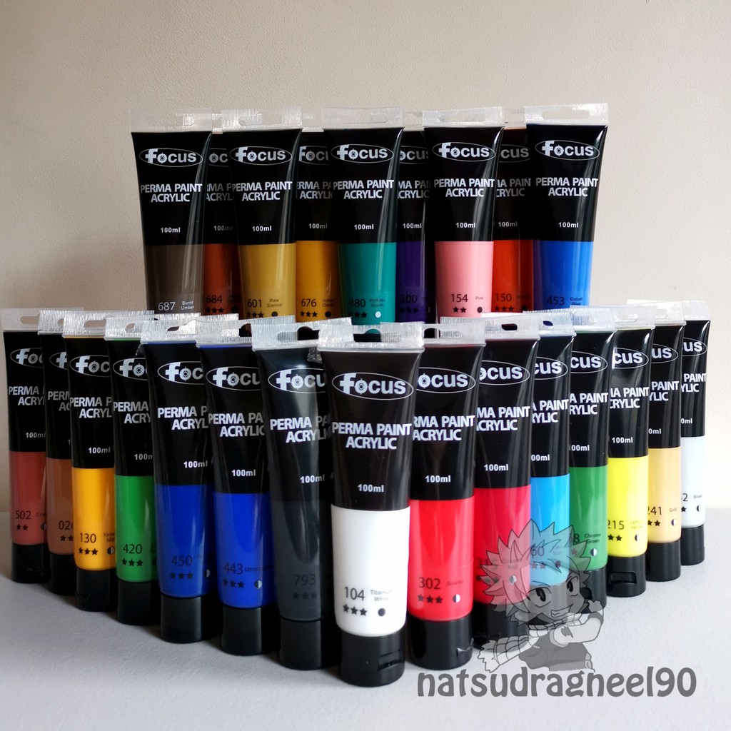 Focus Acrylic Paint [100ml] Shopee Philippines