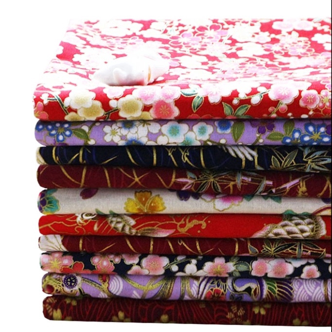 50*150cm 100 Cotton Linen Quilting Fabric Printed Fabrics For