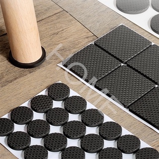 DIY Furniture Chair Leg Pad Table Leg Non-slip Silent Rubber Feet Cushion Floor Protection Pad Round #1