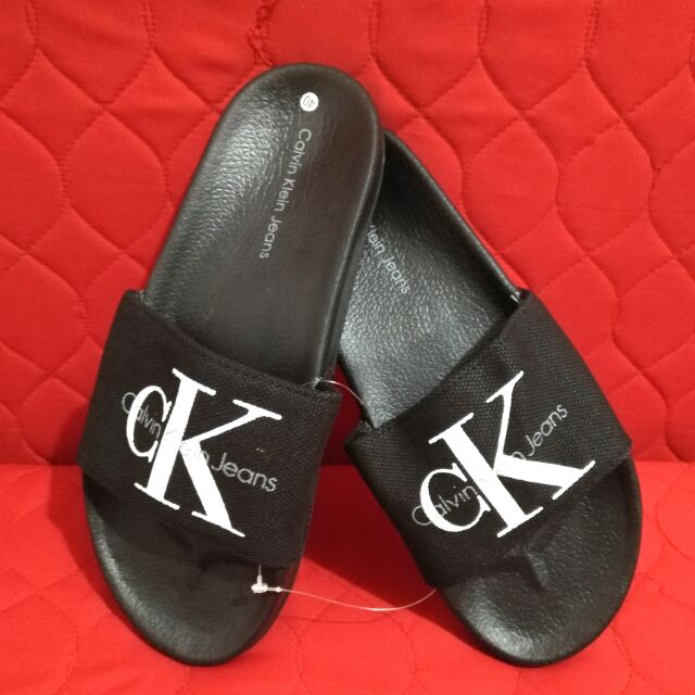 calvin klein rubber slides