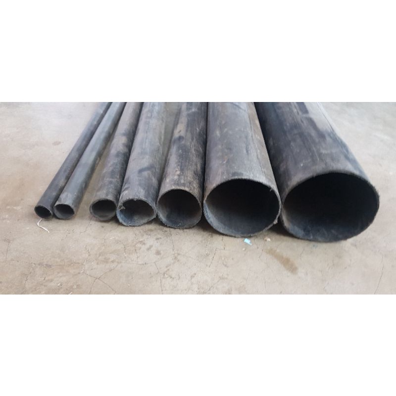 Black PVC pipe per METER 1/2, 3/4, 1, 1 1/2, 2, 3, 4 Light Duty (soft