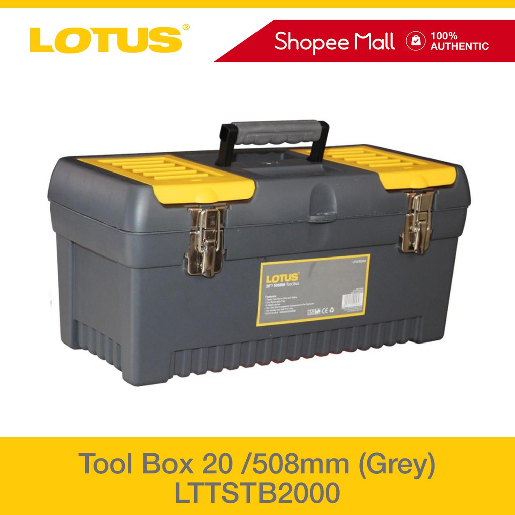 Lotus Tool Box 20"/508mm (Grey) LTTSTB2000 Shopee Philippines