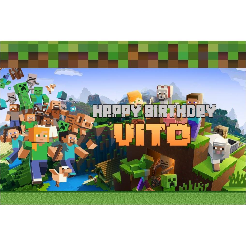 Le Plus Rapide Carte D Invitation Anniversaire Minecraft Garcon