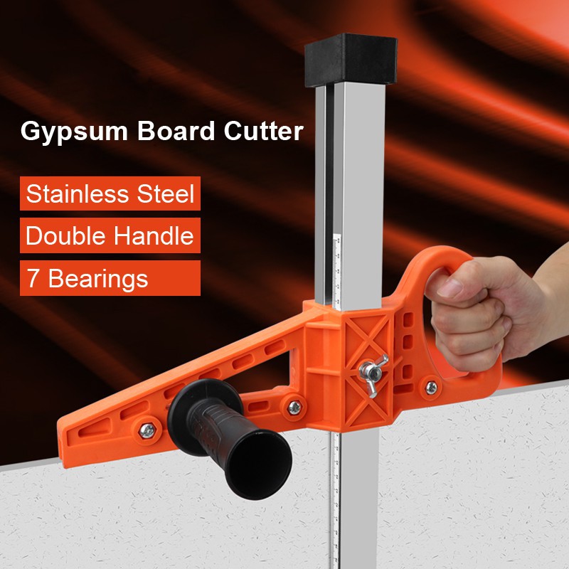 Manual Portable Gypsum Board Cutter Stainless Steel Woodworking Hand Push Drywall Cutting