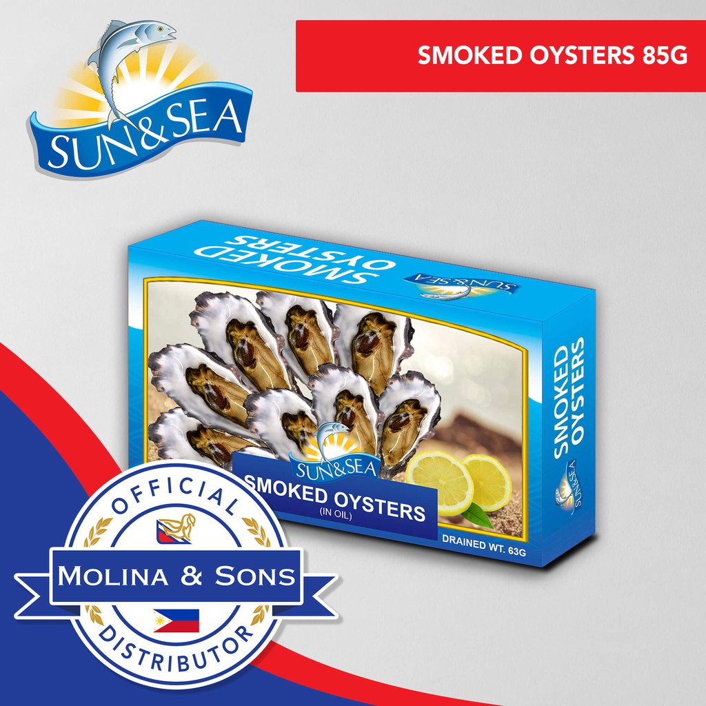 Sun & Sea Smoked Oysters 85g Shopee Philippines