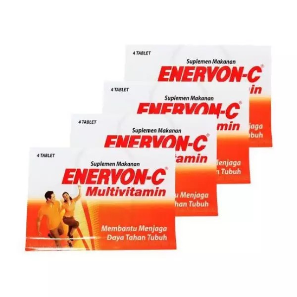 Enervon C Multivitamin Package 5 Strip, Masing2 Strip Contents 4