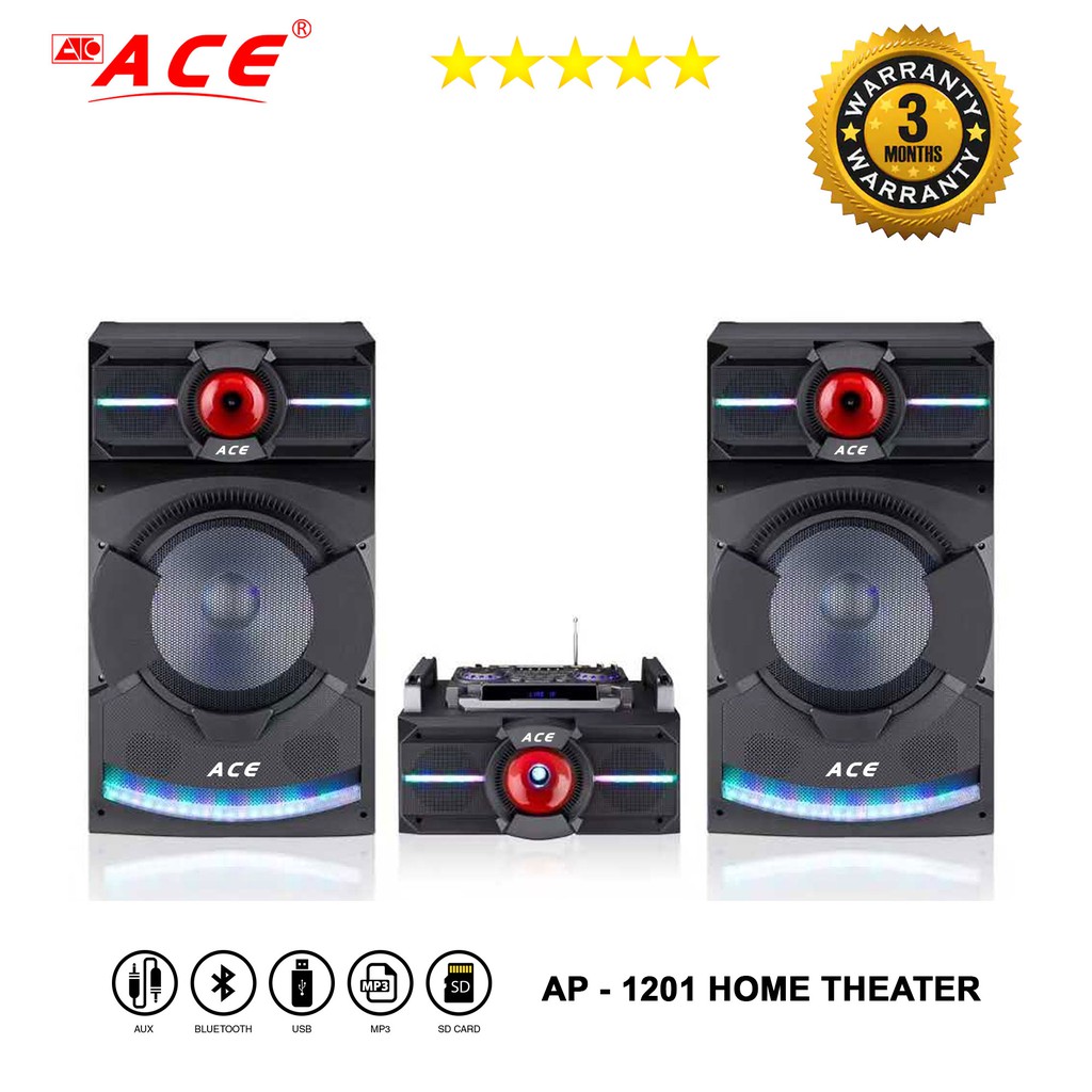 ACE 2.0 CHANNEL AUDIO COMPONENT FULL HOME THEATER SYSTEM (AP1201) Shopee Philippines