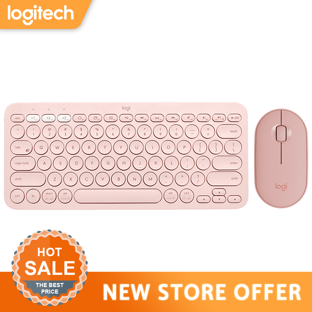 Logitech K380 Multi Device Bluetooth Wireless Keyboard Black Pink White And Pebble Wireless Gaming Mouse M350 Windows Macos Android Ios Chrome O Shopee Philippines