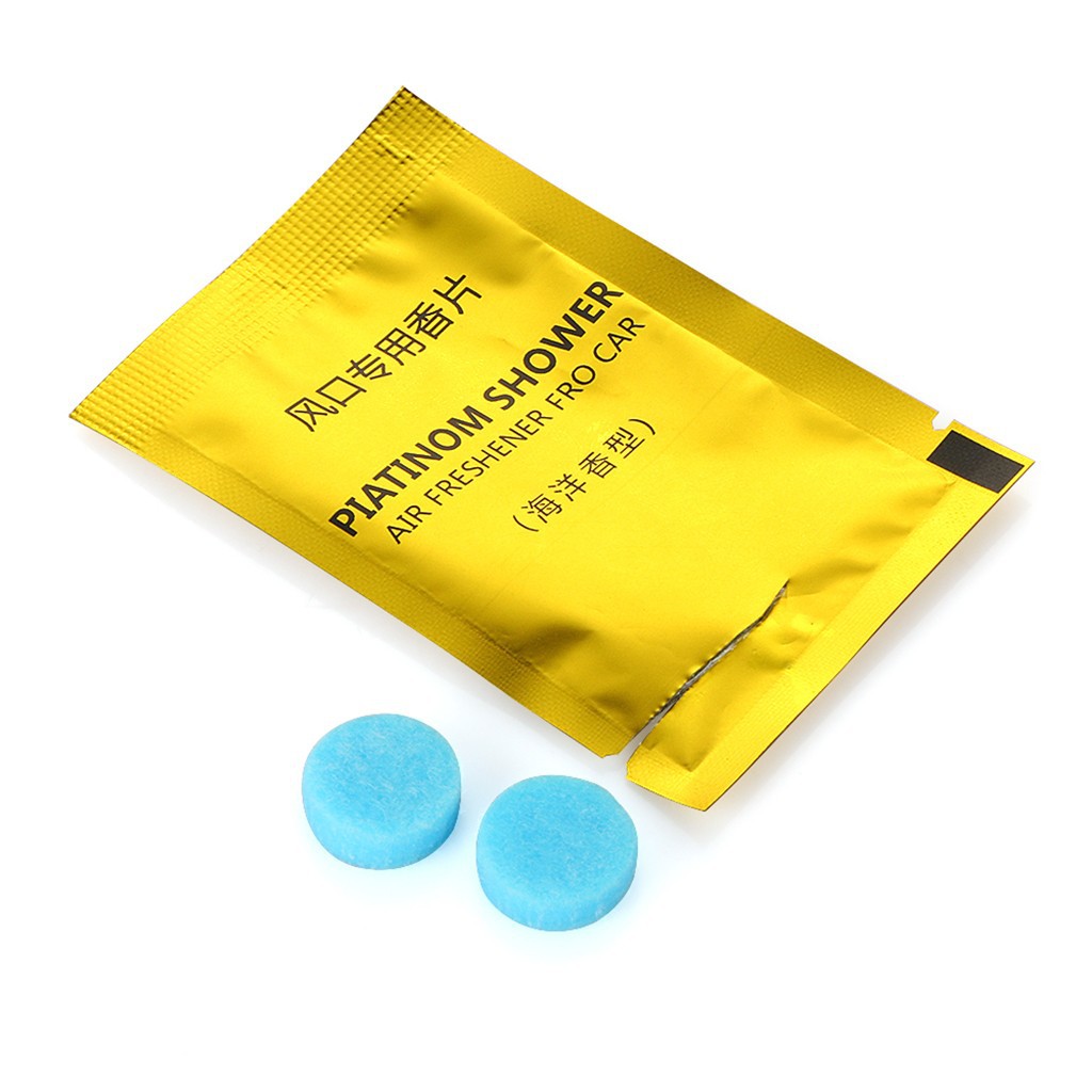 5 Bags Solid Perfume Air Freshener Smell Vent Clip Tablets Replacement