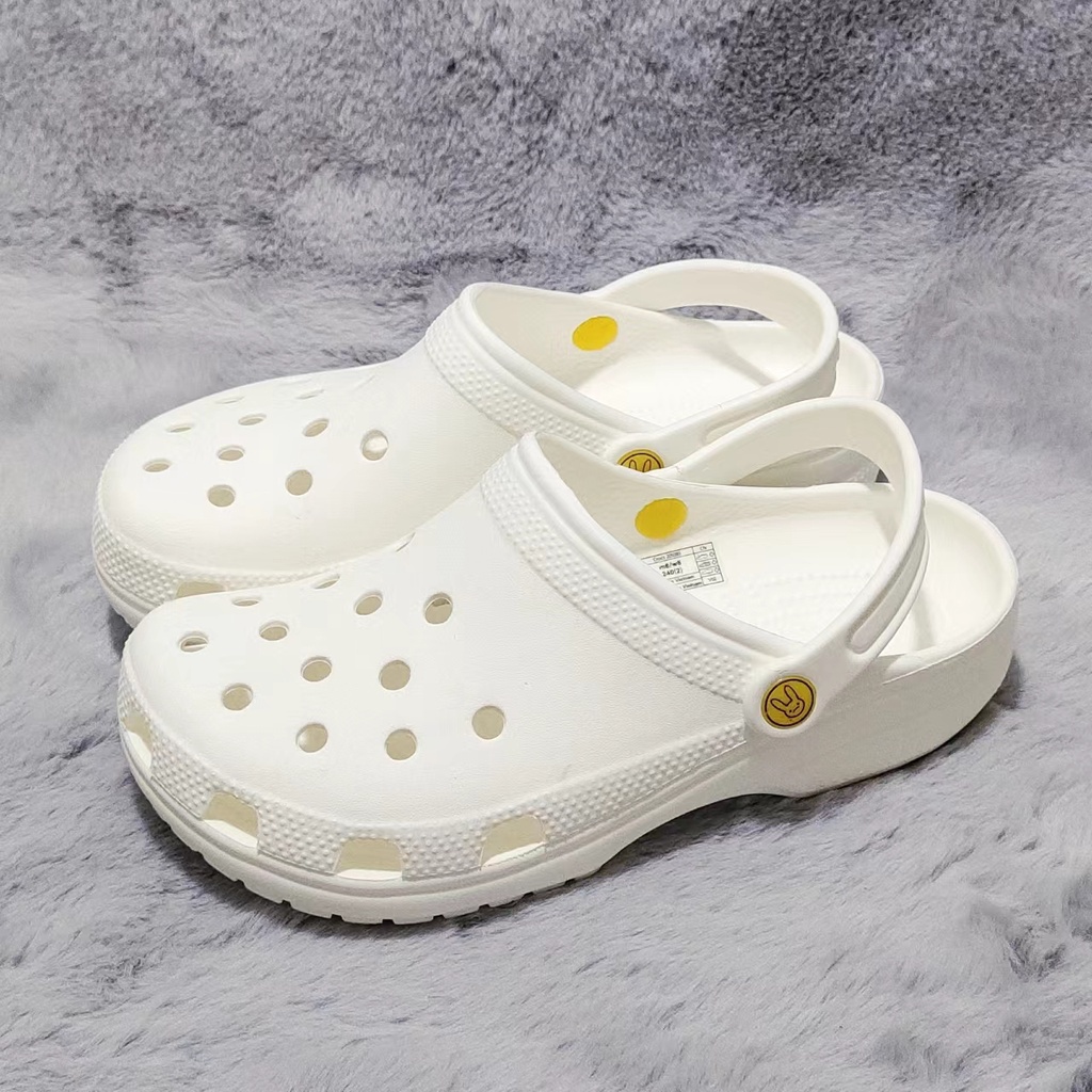 crocs Fluorescent Sad Rabbit Sandals, Unisex, Yellow Logo | Shopee ...