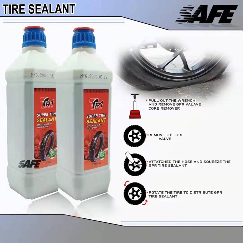TR1/MOTORCYCLE TIRE SEALANT 500ML Shopee Philippines