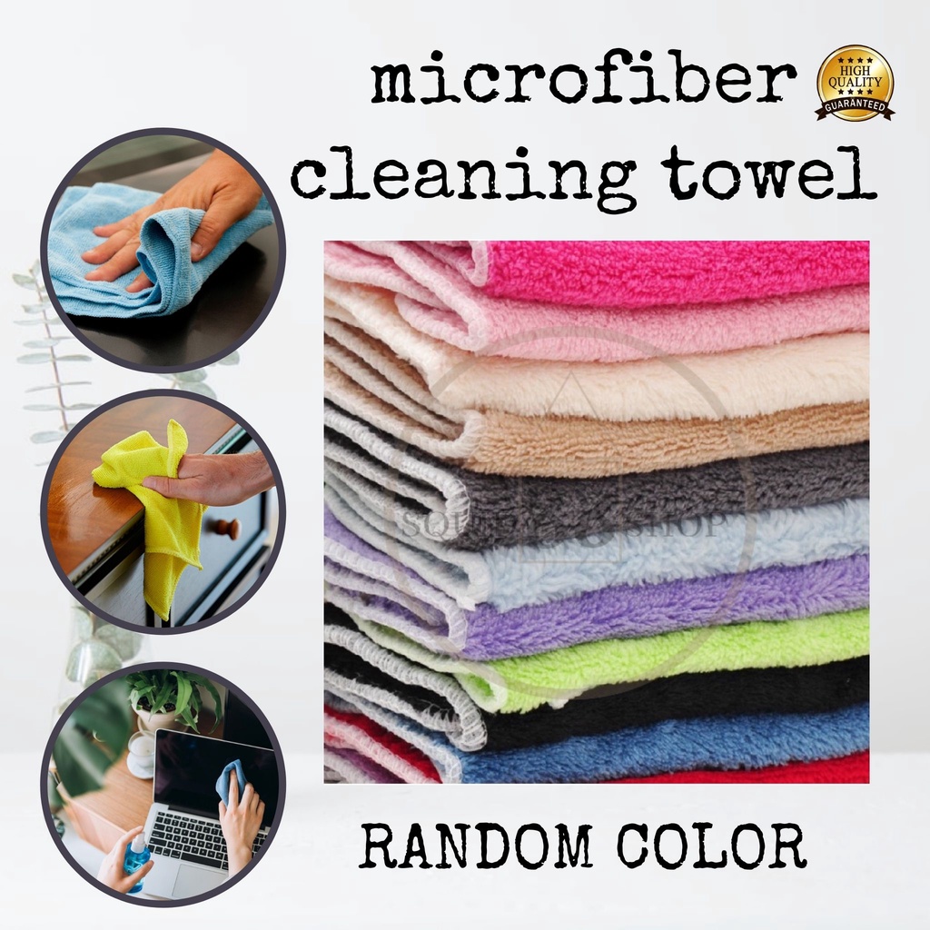 AFFORDABLE MICROFIBER CLEANING TOWEL | FOR ONLY 10PESOS | RANDOM ...