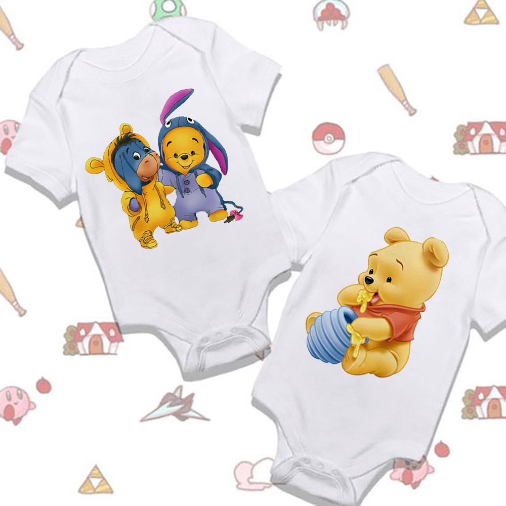 2022 Fashion Winnie The Pooh Newborn Jumpsuit Harajuku Trendy Kawaii Baby  Jumpsuit Bear Toddler Clothes | Shopee Philippines