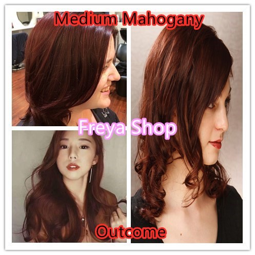 Medium Mahogany Permanent Hair Color Set  Bhappy | Shopee Philippines