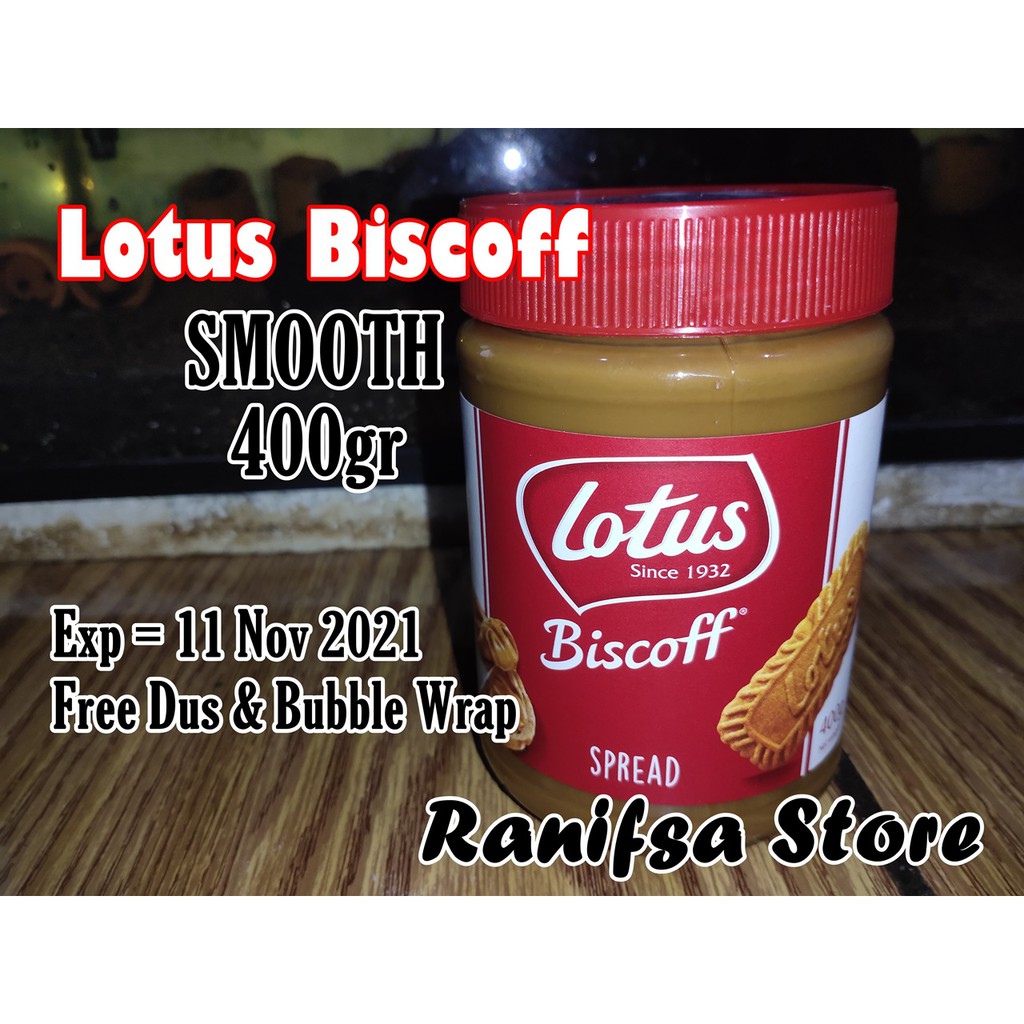 Lotus Biscoff Spread Smooth Lotus Bean Jam 400gr Bpom Free Packing Box And Bubble Wrap