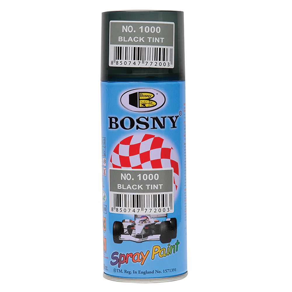 Bosny Black Tint Acrylic Automotive Finish Spray Paint Ml Shopee