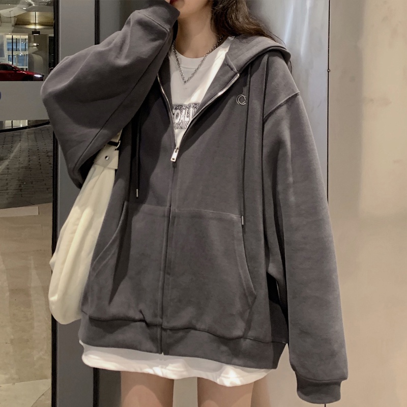 Oversized Hooded Zip Jacket | escapeauthority.com