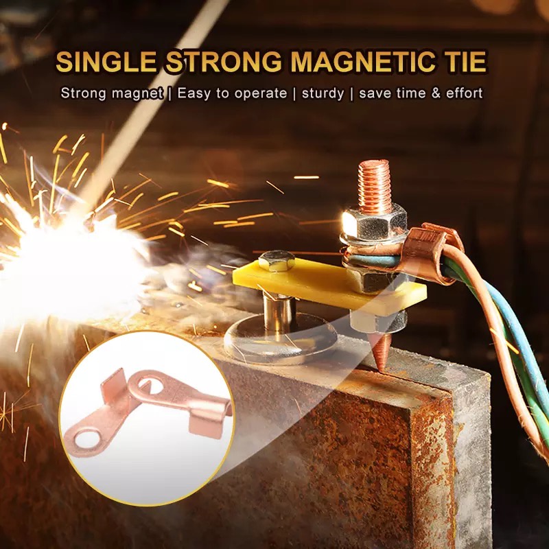 Metalworking Magnet Head Magnetic Ground Clamp Metal Plate Support Tool Accessories Grounding Device