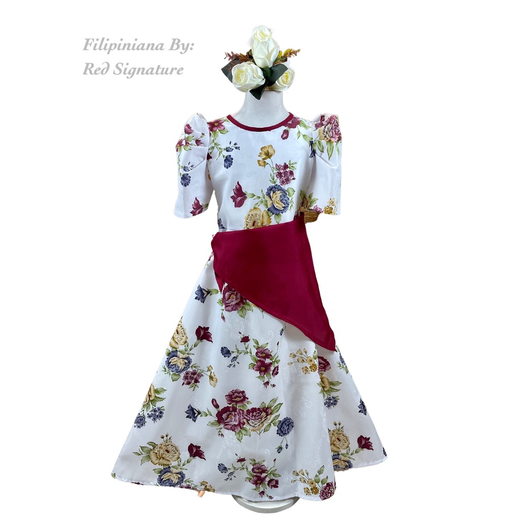 Filipiniana Costume For KIDS, Modern Filipiniana Costume With Bandana ...