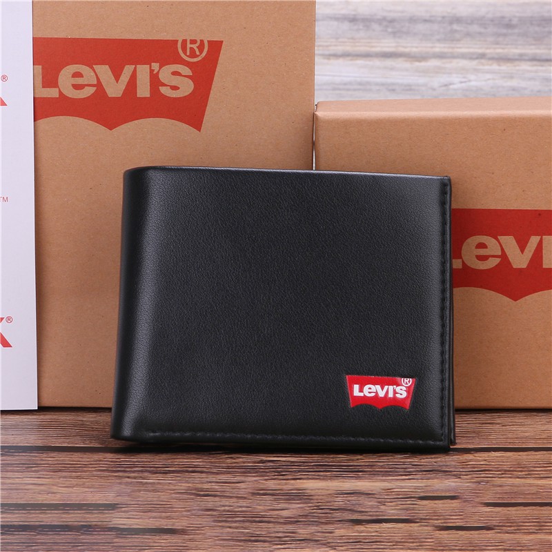 Authentic 100% Levi's wallet Men's wallet Business wallet multi-function  Genuine leather With box | Shopee Philippines