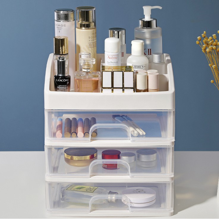 Makeup Organizer with Drawer 3 Tier Layer Make up Organizer Shopee