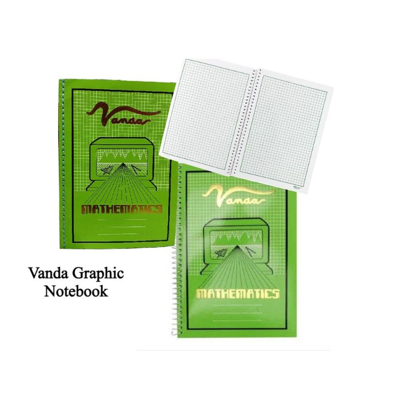 Spiral Vanda Mathematics Graphing Notebook 80 leaves Shopee Philippines