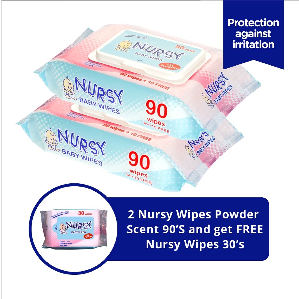 Buy 2 Nursy Wipes Get Free Nursy 30's (210 pcs) Shopee Philippines