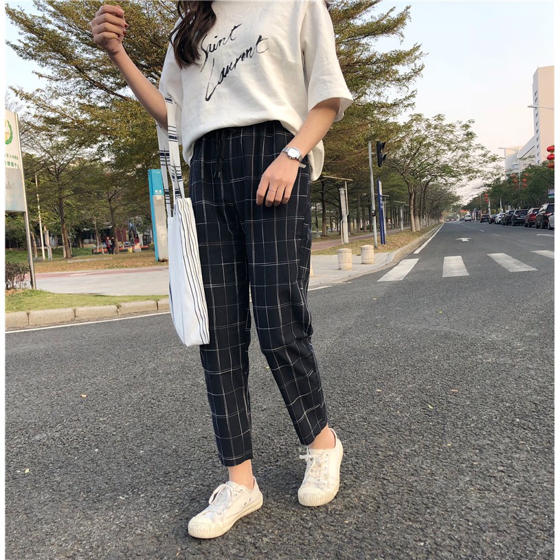 plaid pants shopee