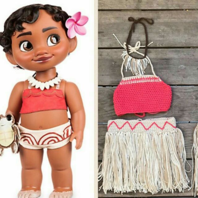 Crochet Moana Baby Costume Halloween Shopee Philippines