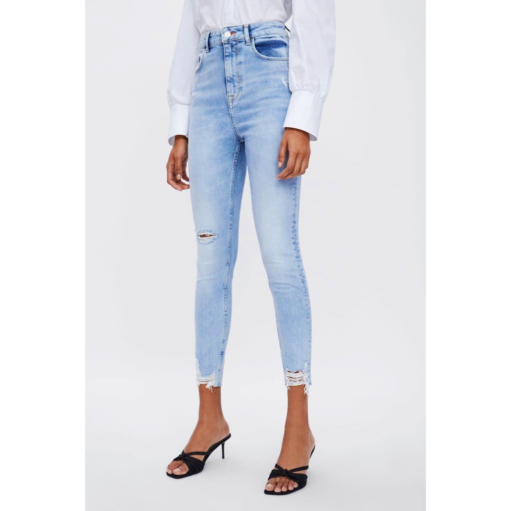 zara high waisted skinny jeans