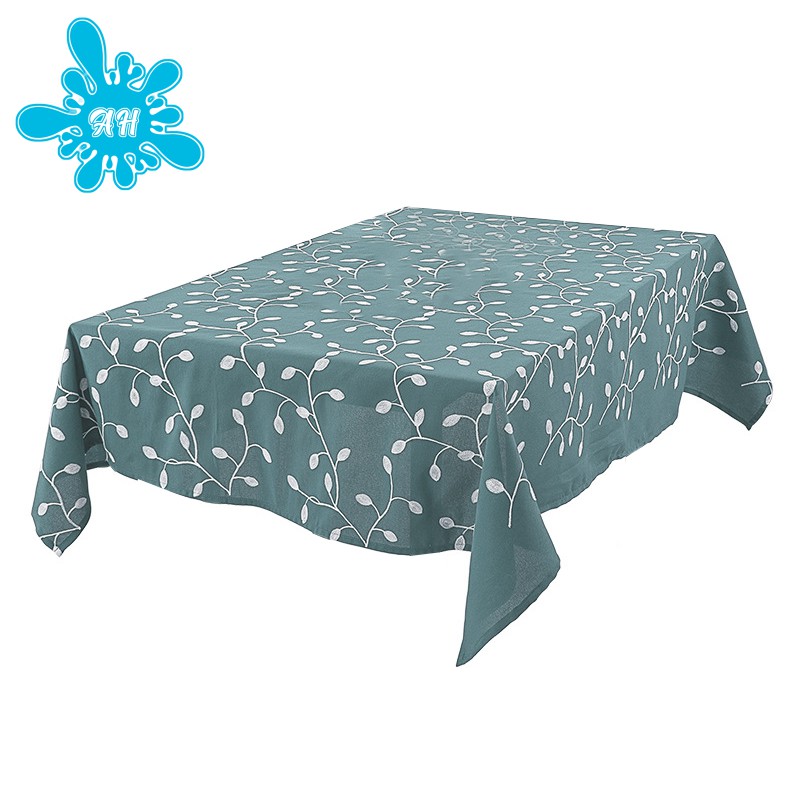 teal table cover