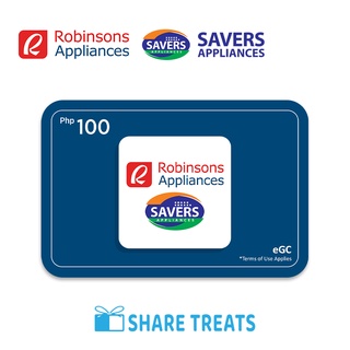 Robinsons Appliances & Savers P100 eGift Certificate (SMS eVoucher)