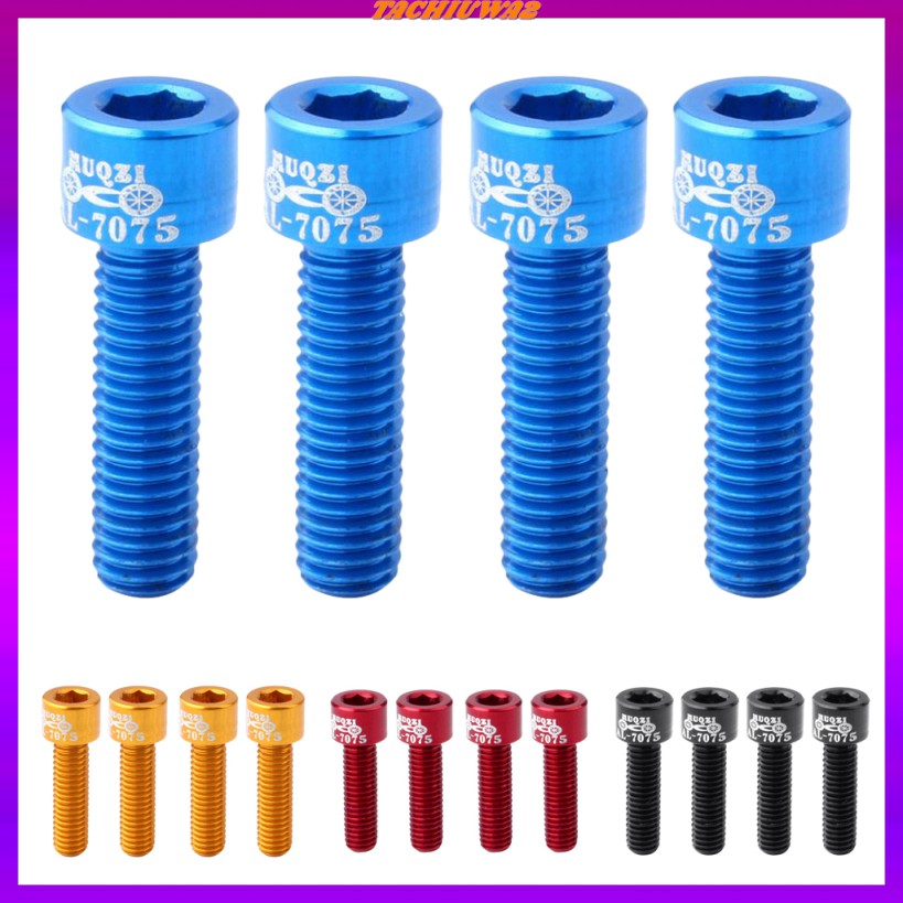 4pcs Bolts Screws for MTB Mountain Road Bike Bicycle Stem Screw M5 x