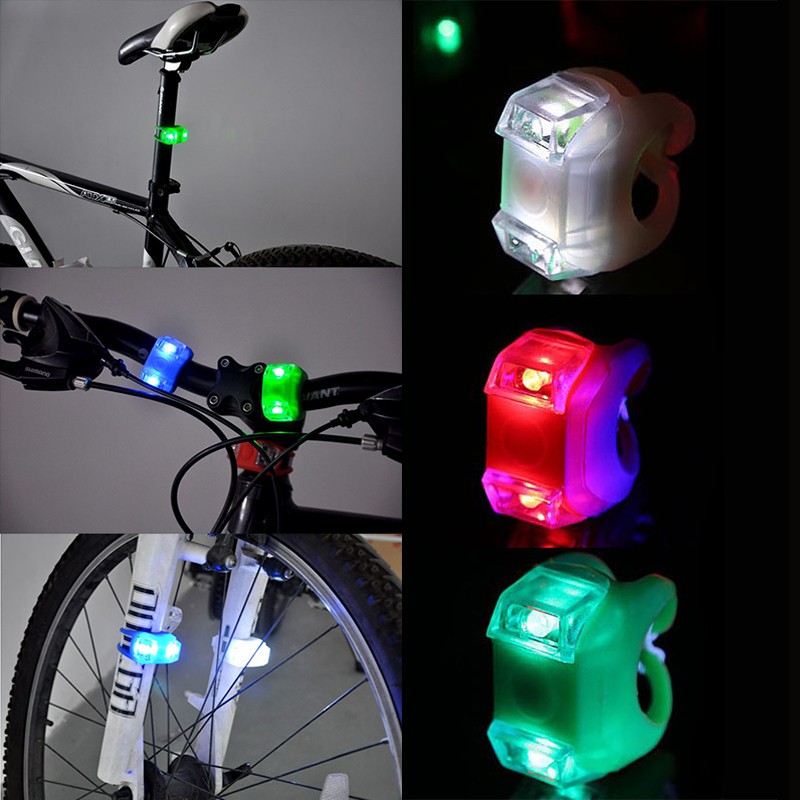 Bicycle Light Silicone Cycling Wheel Tail Lamp Flash Front Bike Rear