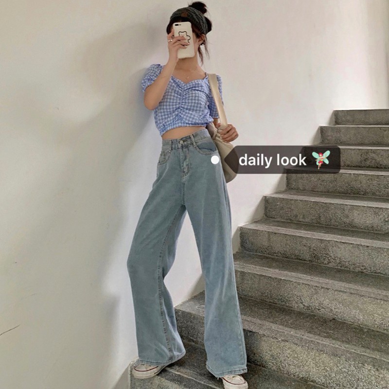 high waisted jeans with multiple buttons