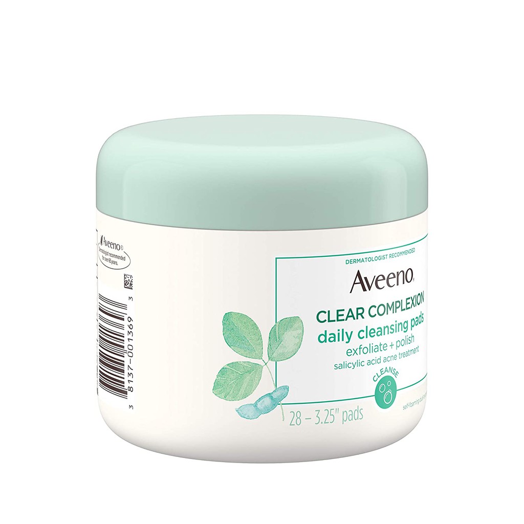 aveeno clear complexion daily cleansing pads