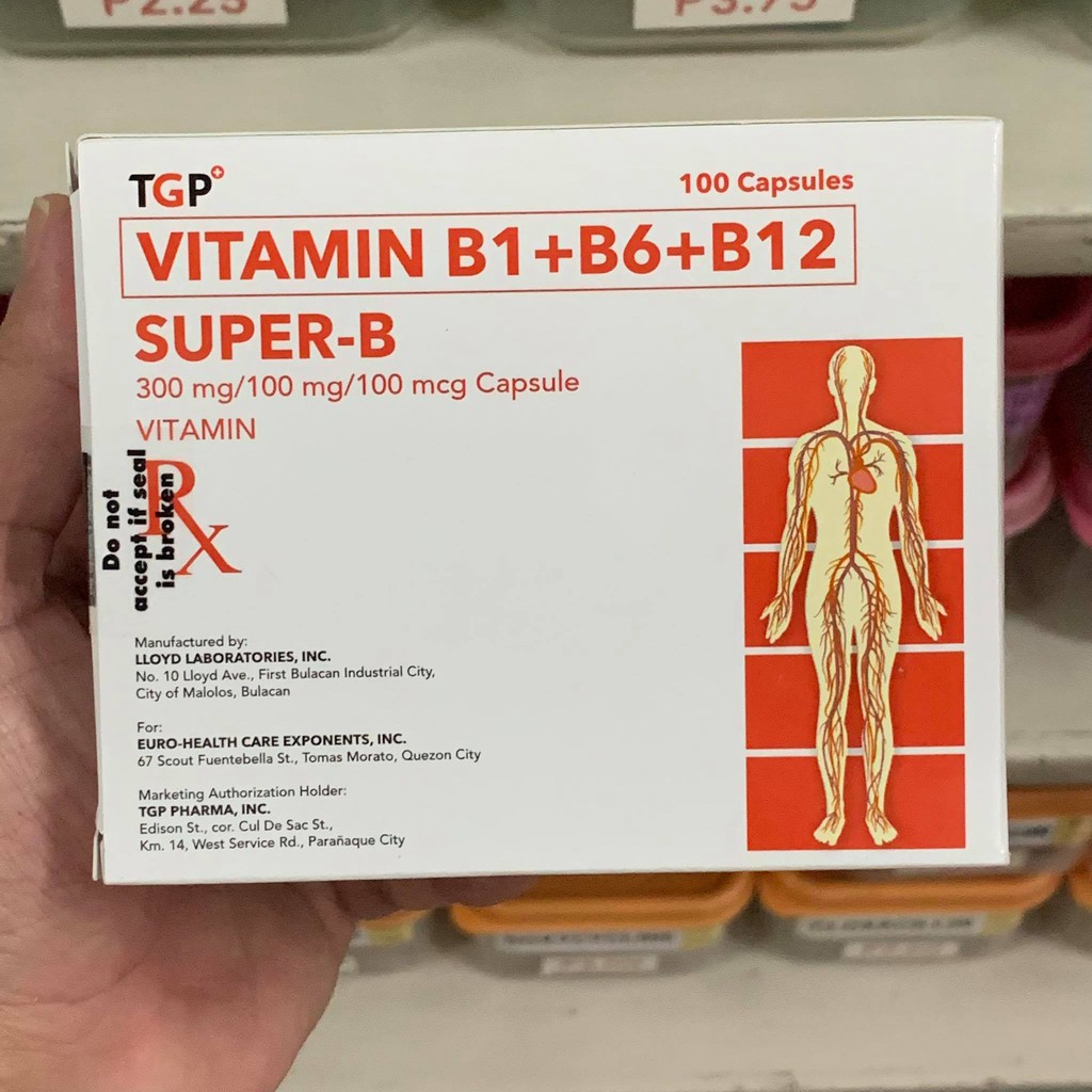 (Neurobion Forte Generic) Super B Vitamin B Complex / B1 + B6 + B12