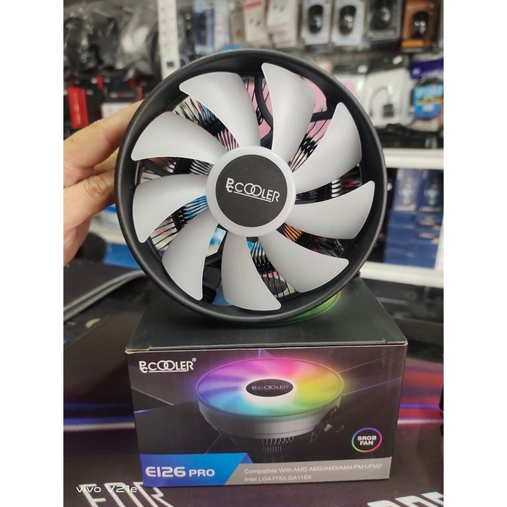 PC COOLER E126PRO 92W TOP BLOWER CPU COOLER HALO RGB Shopee Philippines
