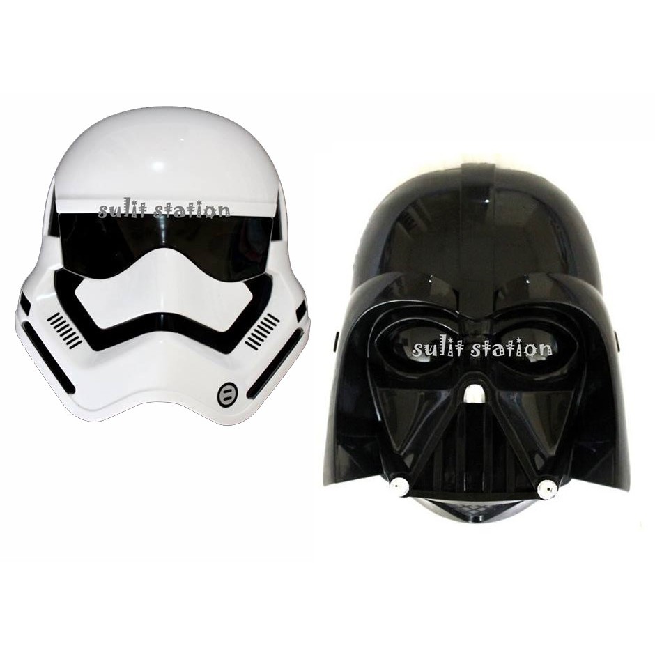 Star Wars Costume Black & White Star Wars Darth Vader Storm trooper Face Masks 