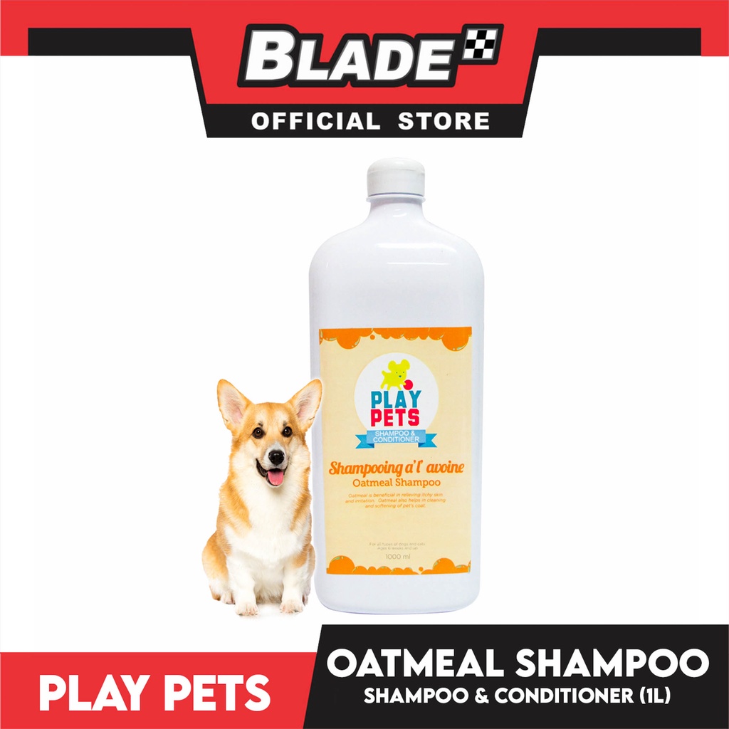 Play Pets Shampoo and Conditioner 1000ml (Oatmeal) For All Types Of